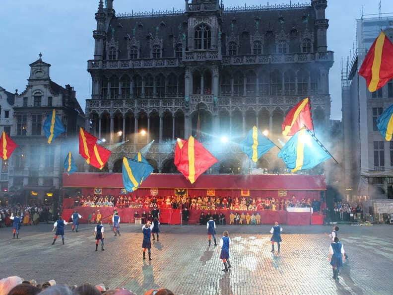Grand Place durante la Ommegang de Bruselas
