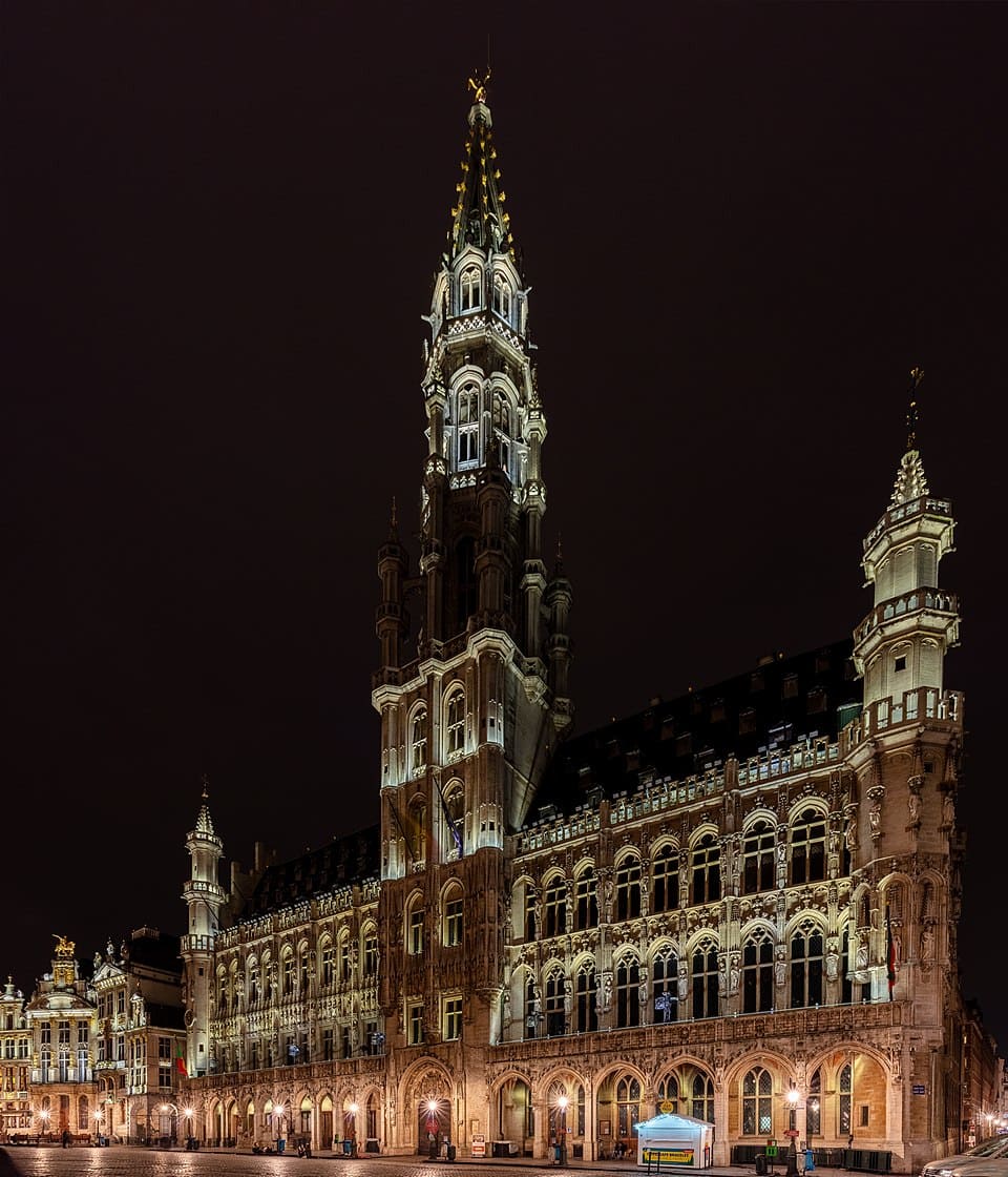 Grand Place de Bruselas de noche