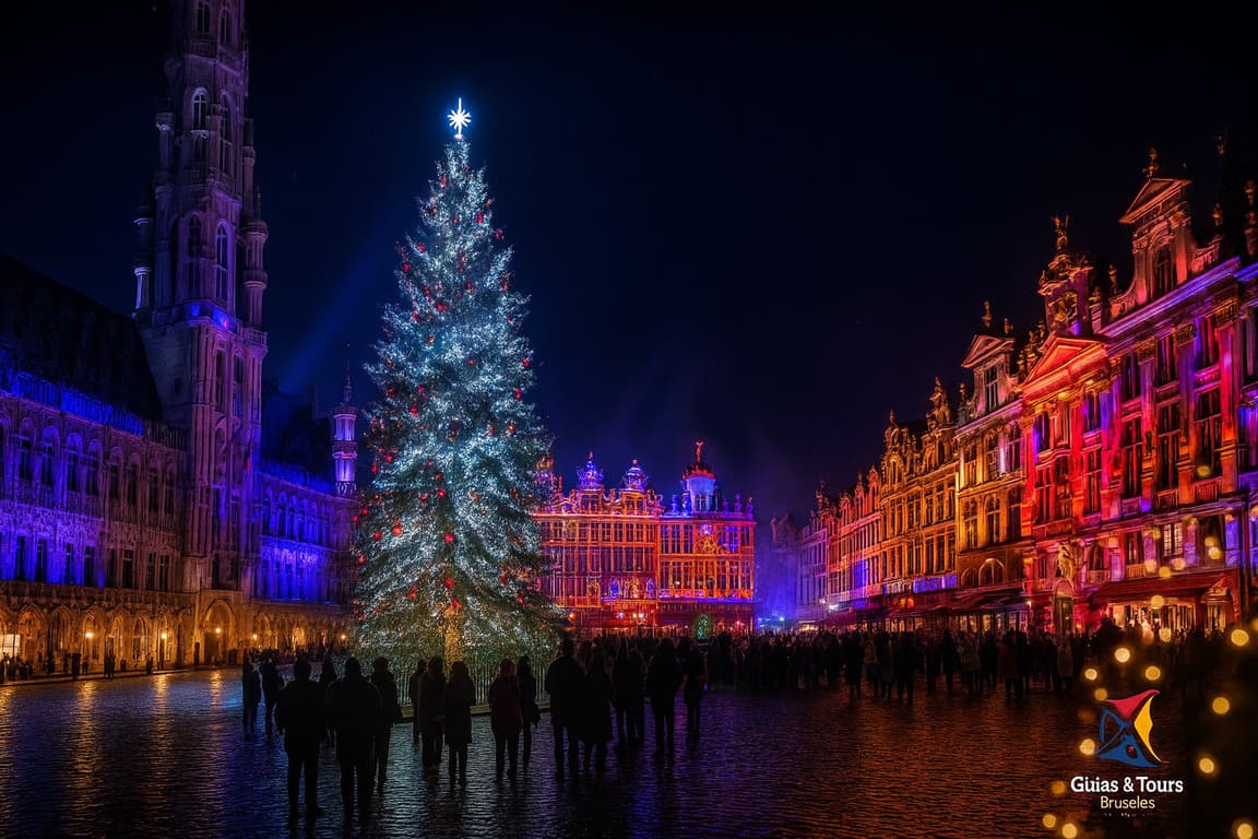 Grand Place en Navidad